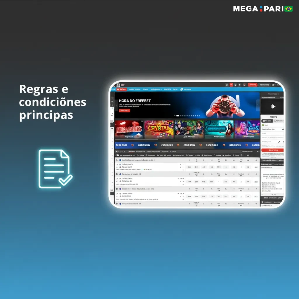 Regras e condições: 18+, uma conta por pessoa, verificação de documentos, limites variáveis e oferta com requisitos.